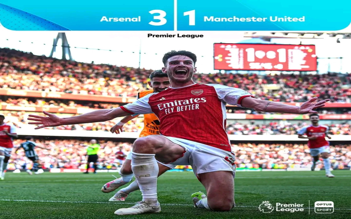 Arsenal score two late goals to stun Man Utd