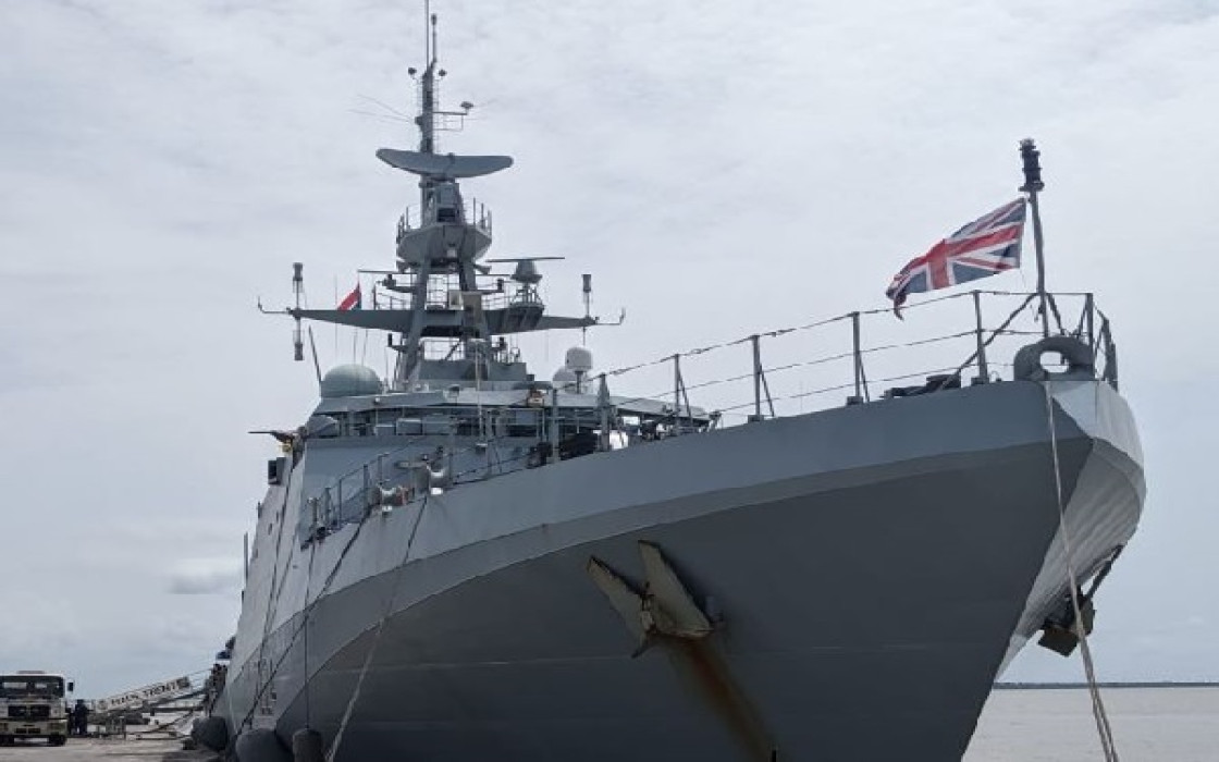 British warship in Nigeria