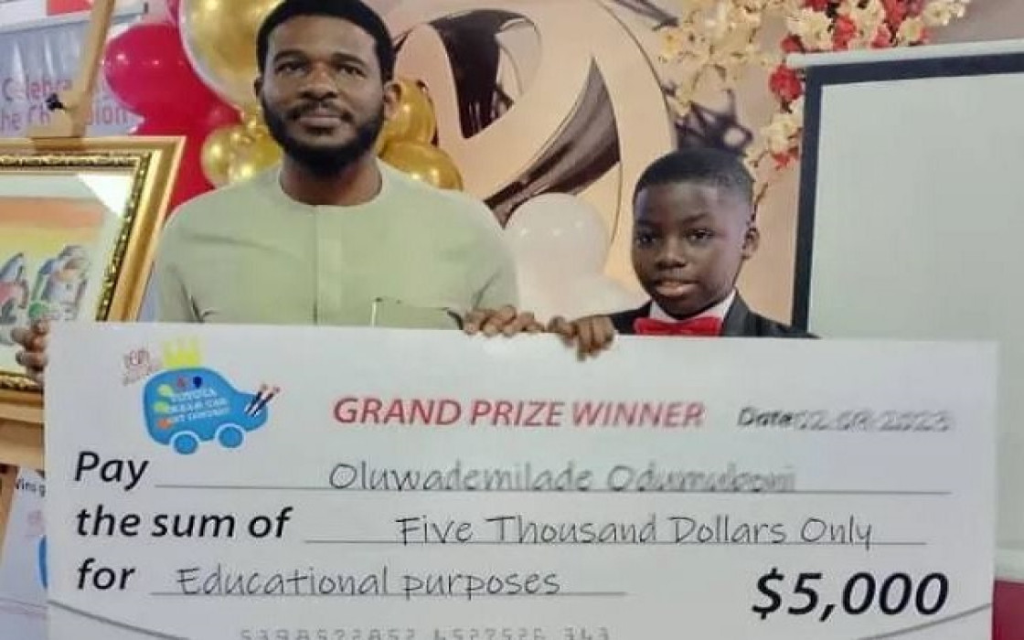 Nigerian boy wins Toyota’s car contest
