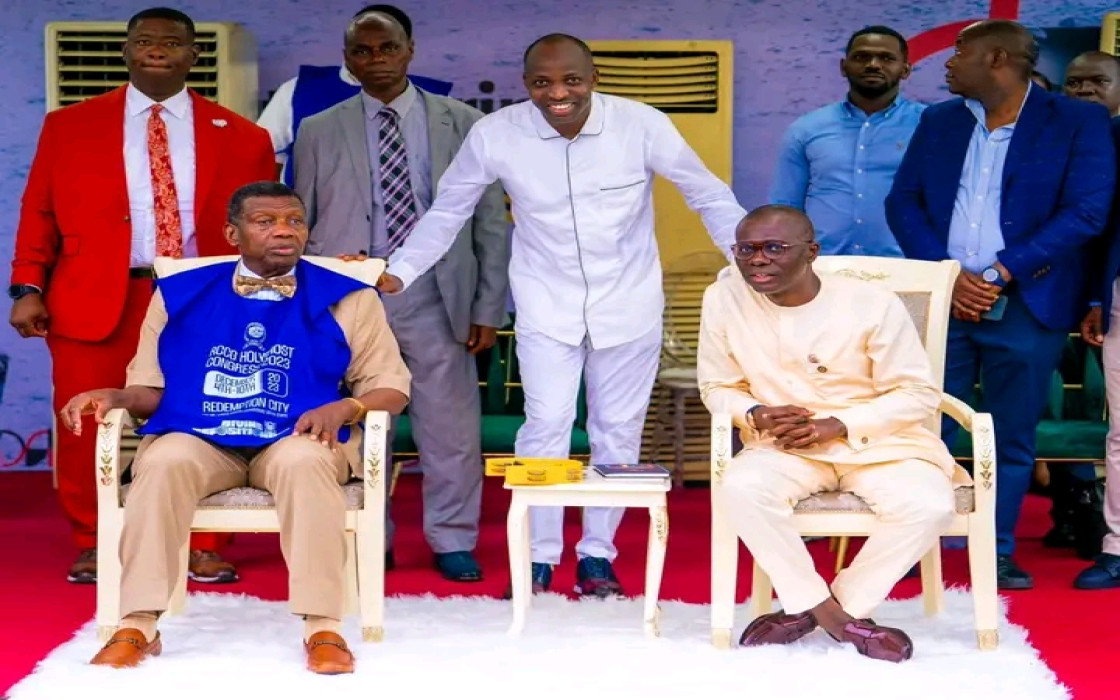 PHOTO: Sanwo-Olu, Adeboye Attend 'Outpouring' Conference In Lagos