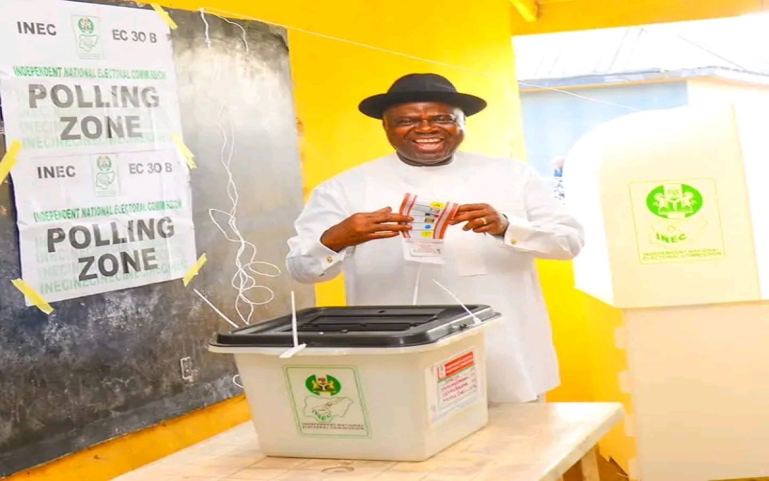 Photostory: Gov Diri Votes At His Polling Unit