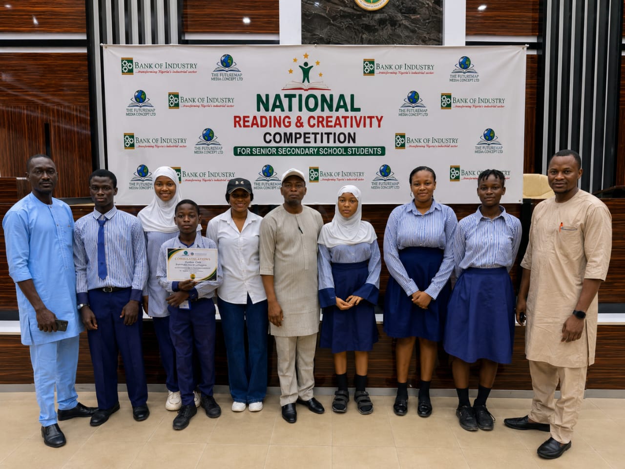 REPORT OF THE AWARD CEREMONY OF THE NATIONAL READING AND CREATIVITY COMPETITION FOR SENIOR SECONDARY SCHOOL STUDENTS IN NIGERIA
